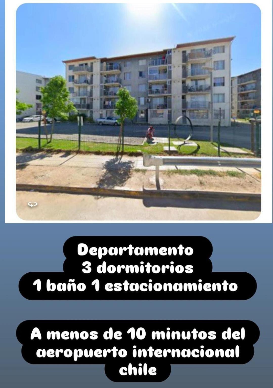 Apartment Departamento 3 1 Bano Cerca Aeropuerto Internacional Pudahuel Chile