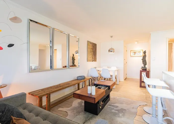 Vitacura Zen 2Br W/ Parking, Wifi, Gym & Mall