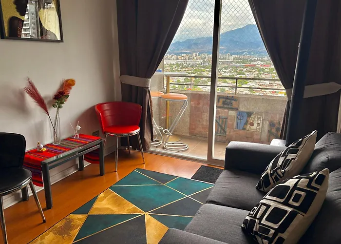 Amazing View Of Santiago Con Calefaccion Y Estacionamiento Interior