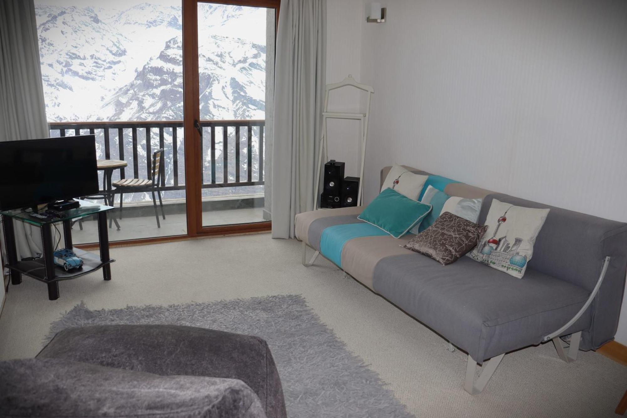Apartamento De Lujo Departamento En Valle Nevado, Edificio Valle De Cóndores Ski Out Servicio Hom Vc2803 *