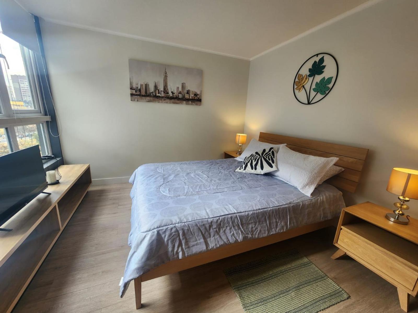 Hom I Acogedor Y Luminoso Depto En Nunoa Apartamento *