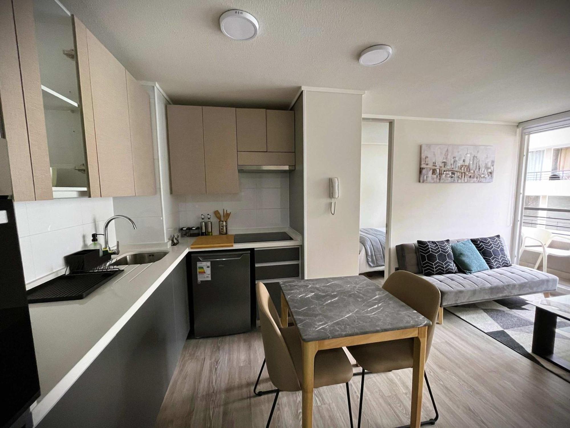 Hom I Comodo Y Acogedor Depto 2d2b 3pax Apartamento Santiago de Chile