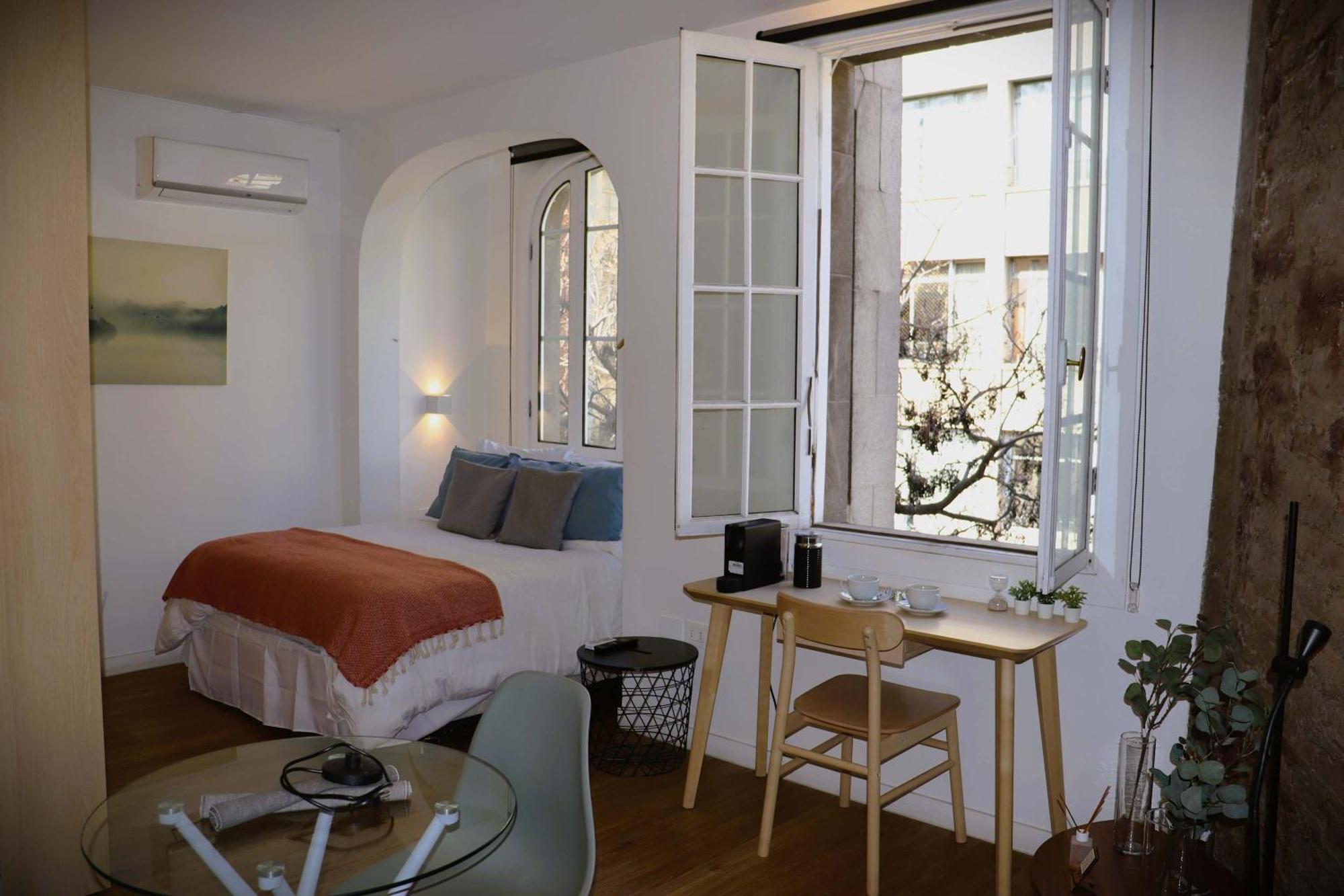 Hom I Amplio Y Luminoso Departamento En Barrio Lastarria Apartamento