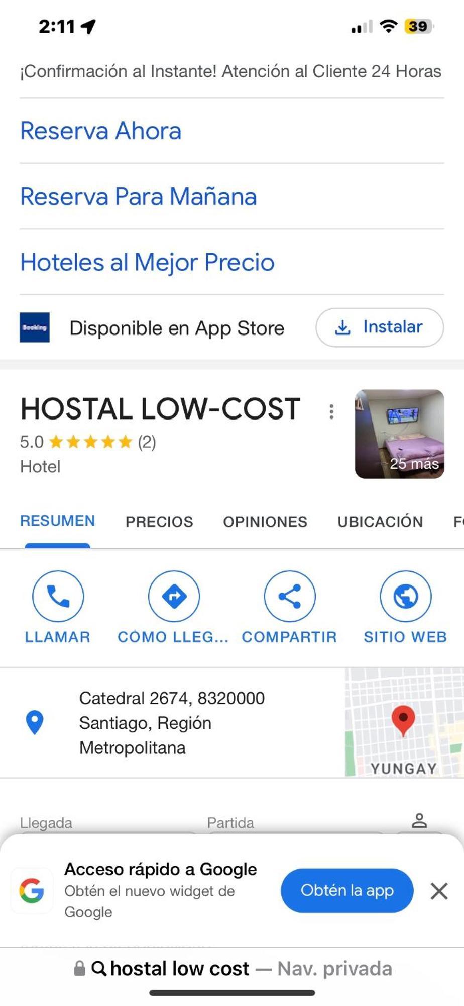 Apartamento Cost Santiago de Chile