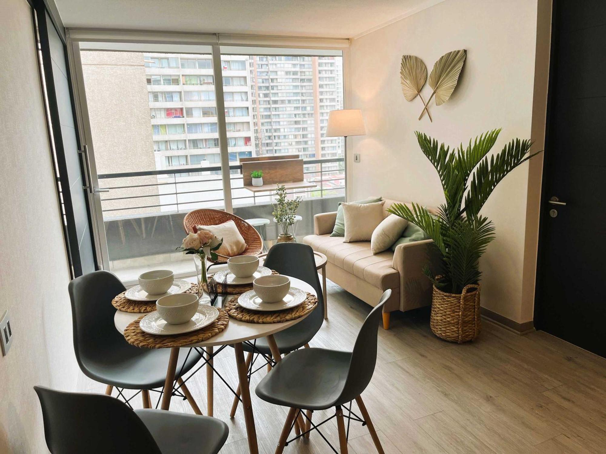 Hom I Depto 4pax 2d2b A Estrenar En Centro Apartamento Santiago de Chile
