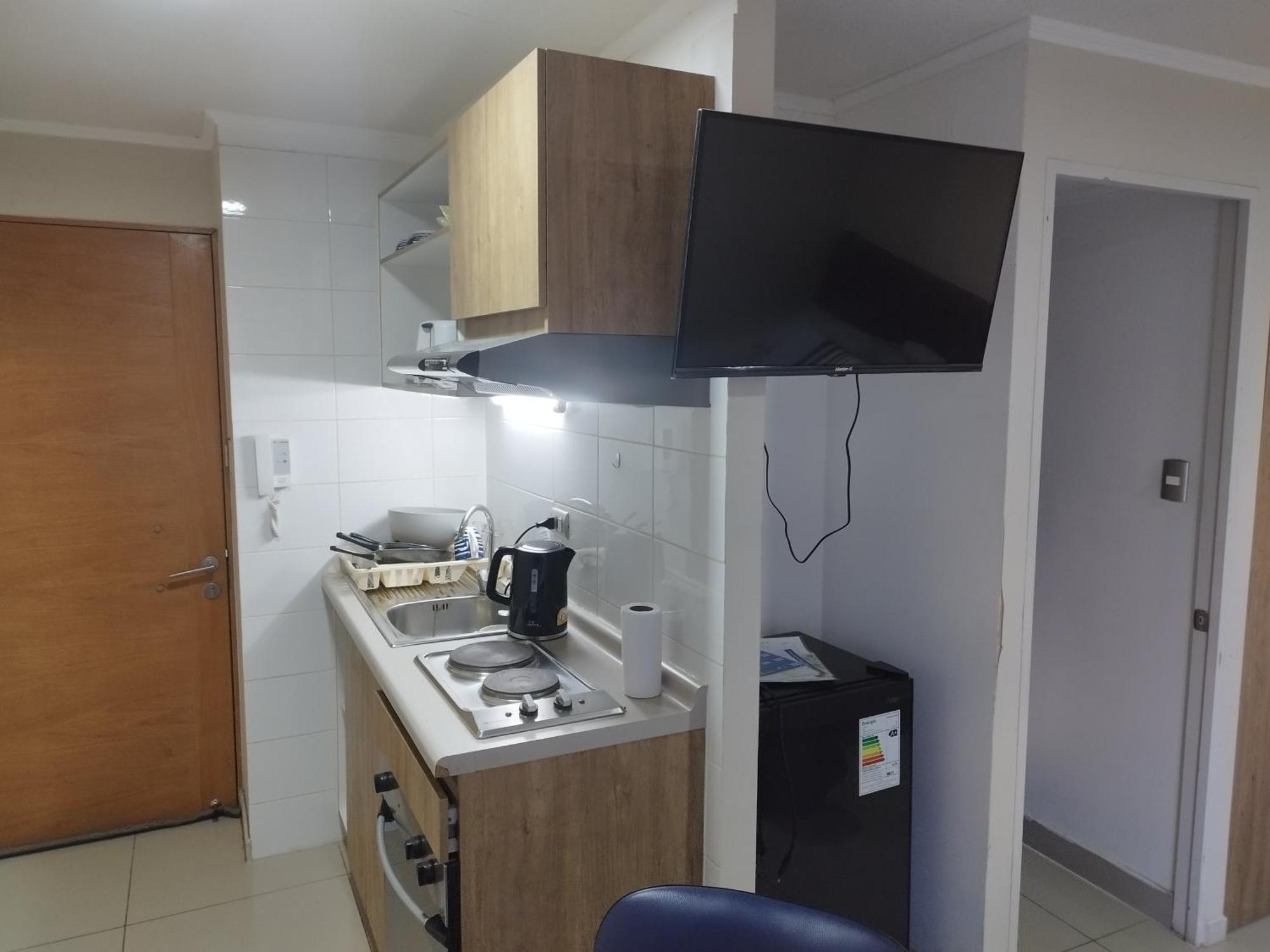 Apartment Depto 1 Ambiente Metro Santa Ana Con Todo Lo Necesario