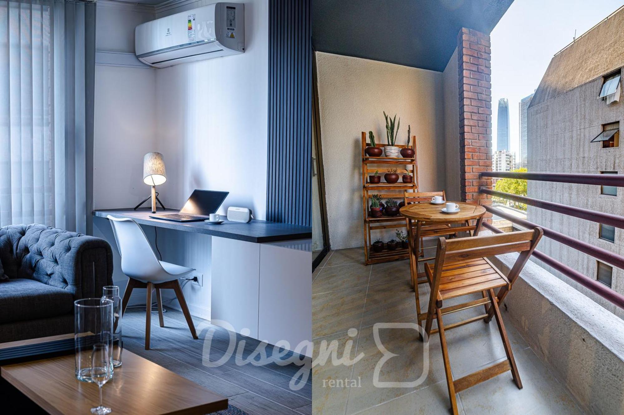 Apartamento Departamento El Golf, Condes, Costanera Center Disegni 10 *