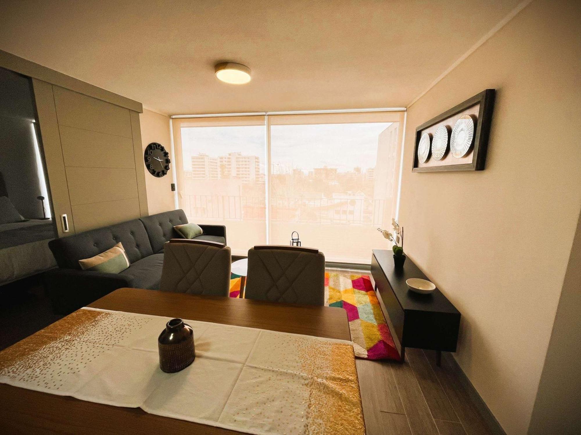 Hom I Comodo Depto 2d2b 4pax Parking Providencia Fb106 Apartamento *