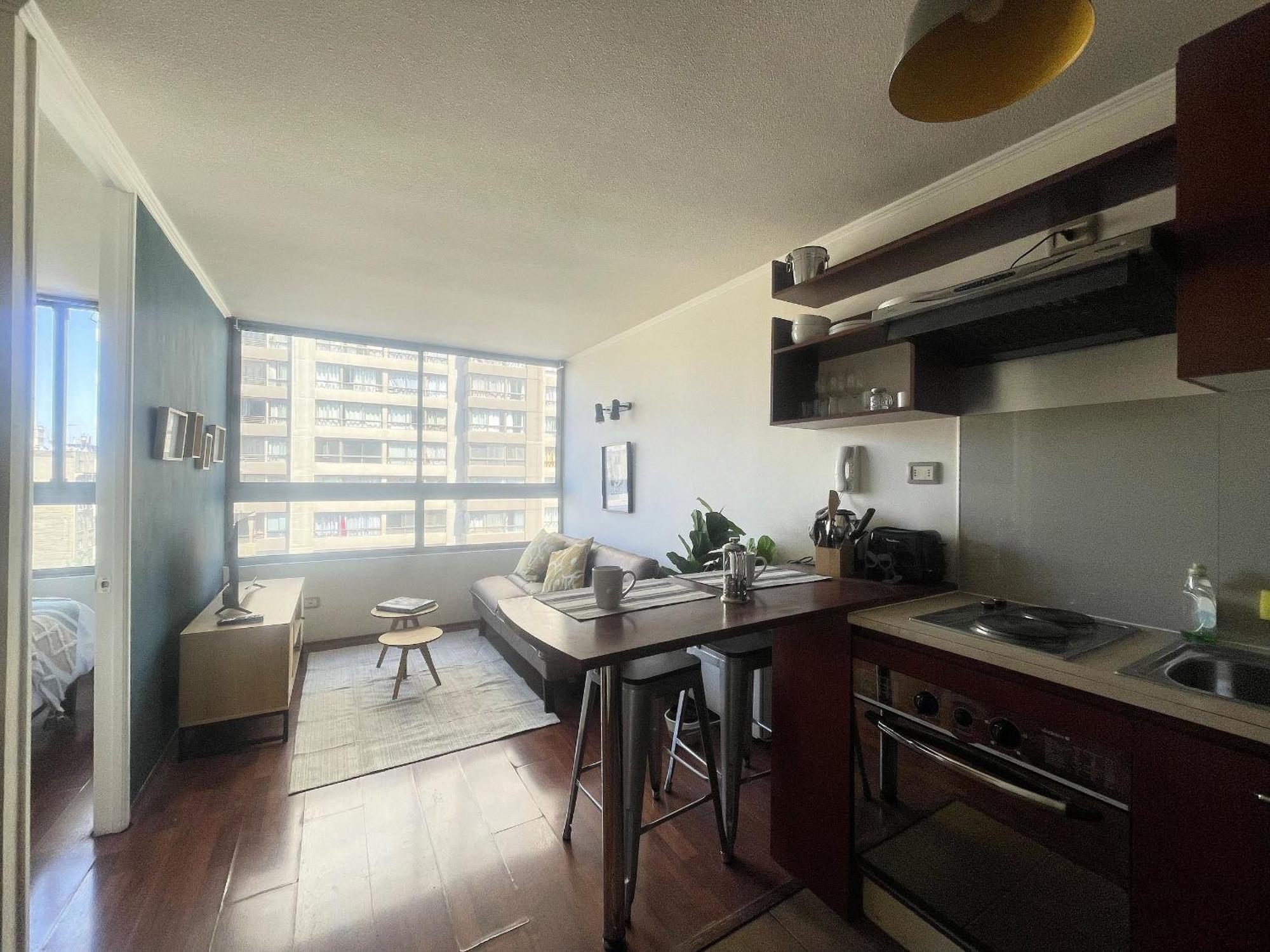 Apartamento Rbk° Depto A Pasos Del Metro Moneda *