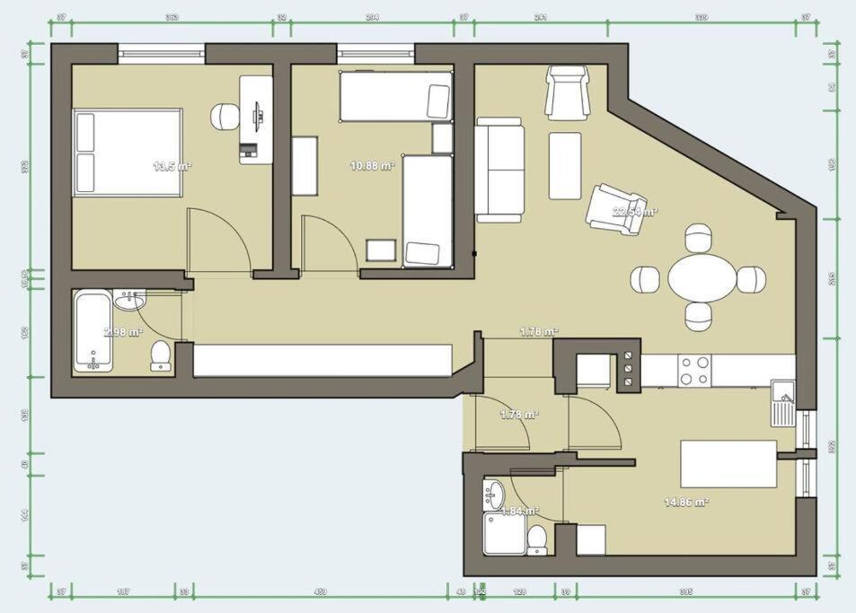 Stylish Dowtown 78m2 Apartamento Santiago de Chile