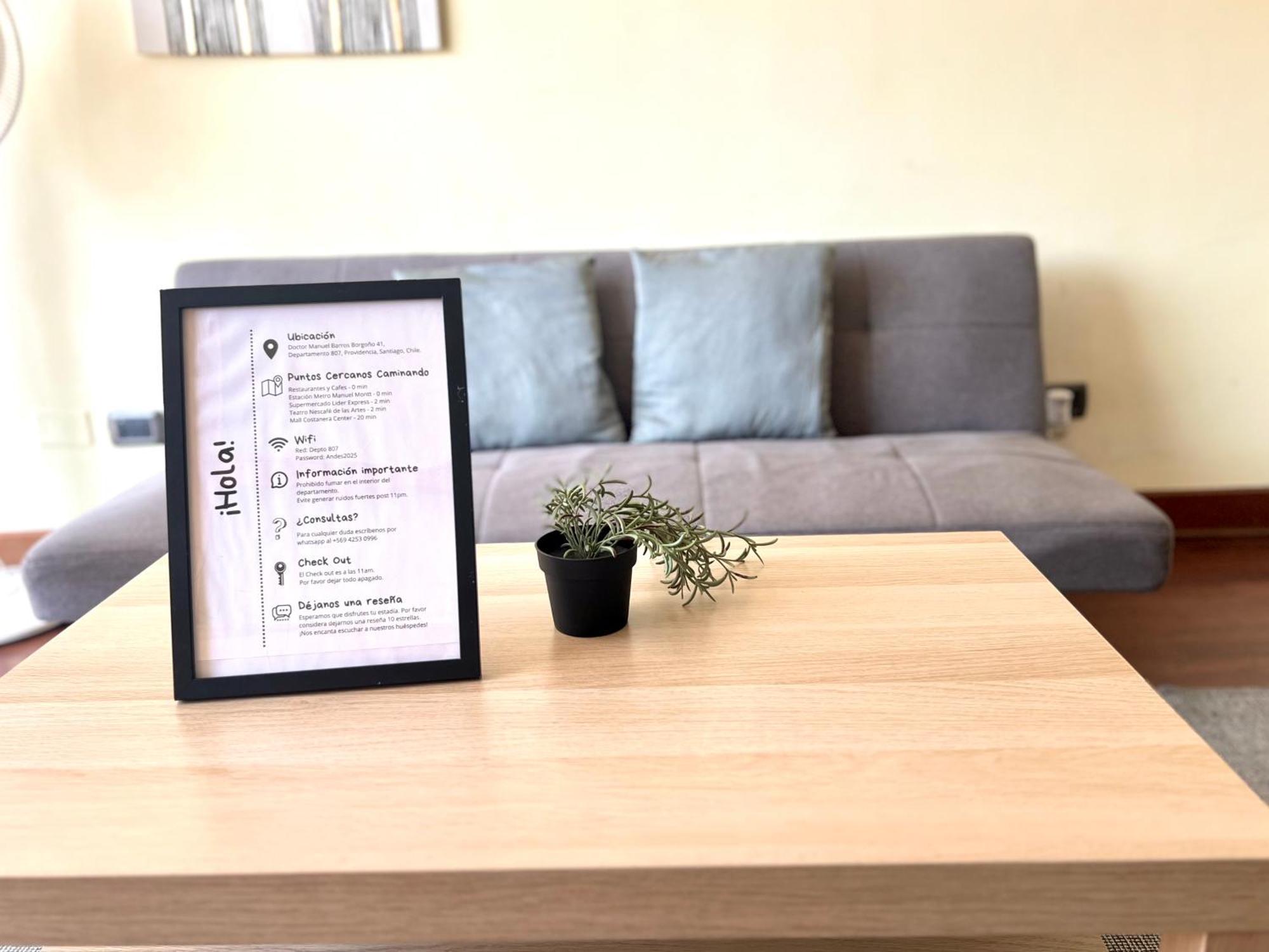 Apartamento Full Conectado, A Pasos Del Metro En Providencia *