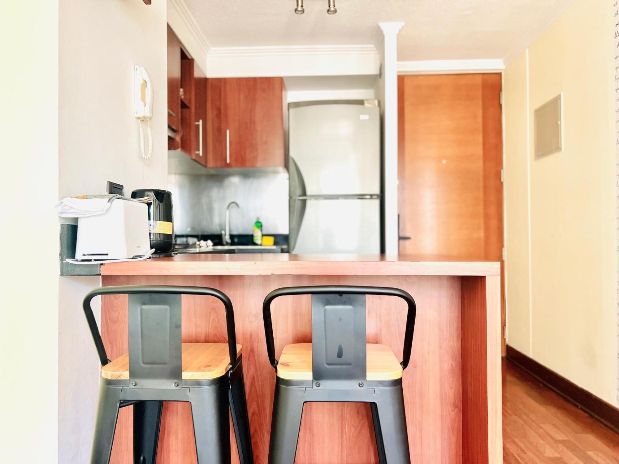 Apartamento Full Conectado, A Pasos Del Metro En Providencia